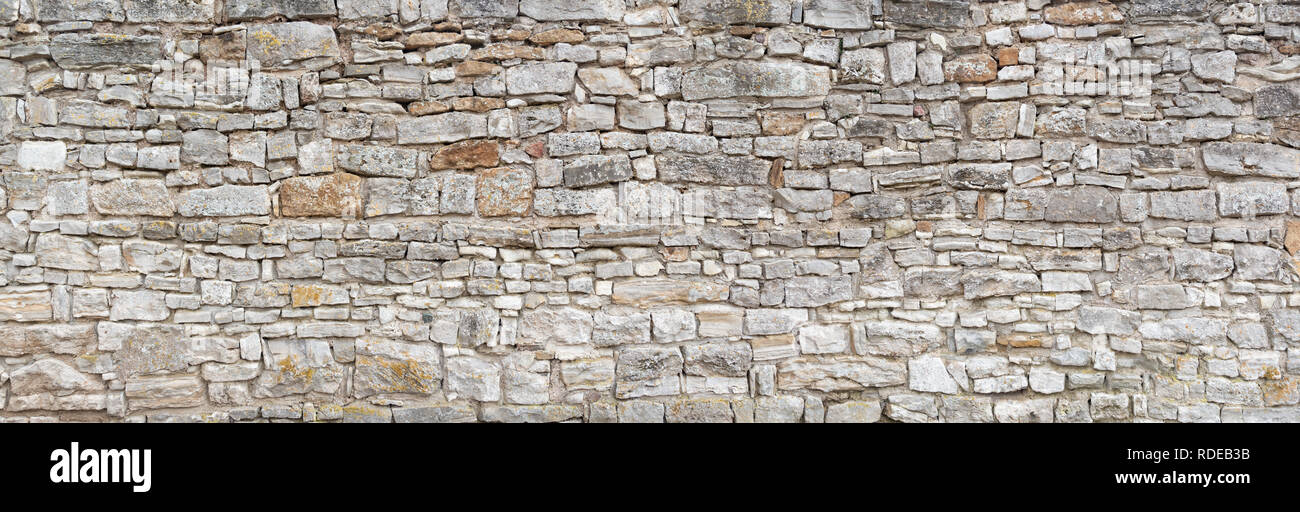 Vieux Mur en pierre naturelle grise Banque D'Images