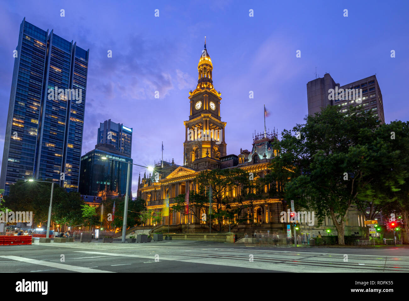 Hôtel de ville de Sydney à Sydney Central Business District Banque D'Images