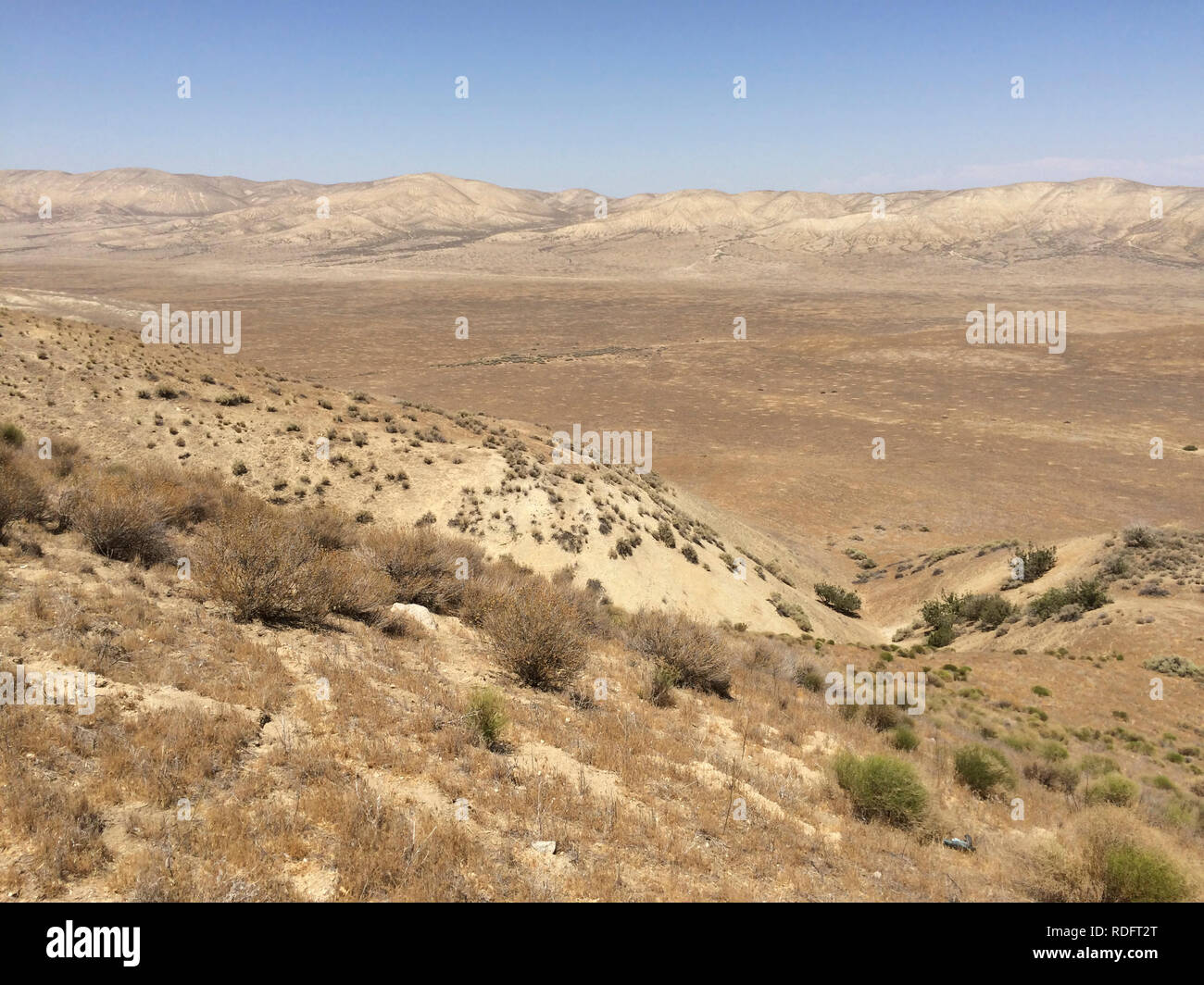 Paysage de Carrizo Plain National Monument - California USA Banque D'Images
