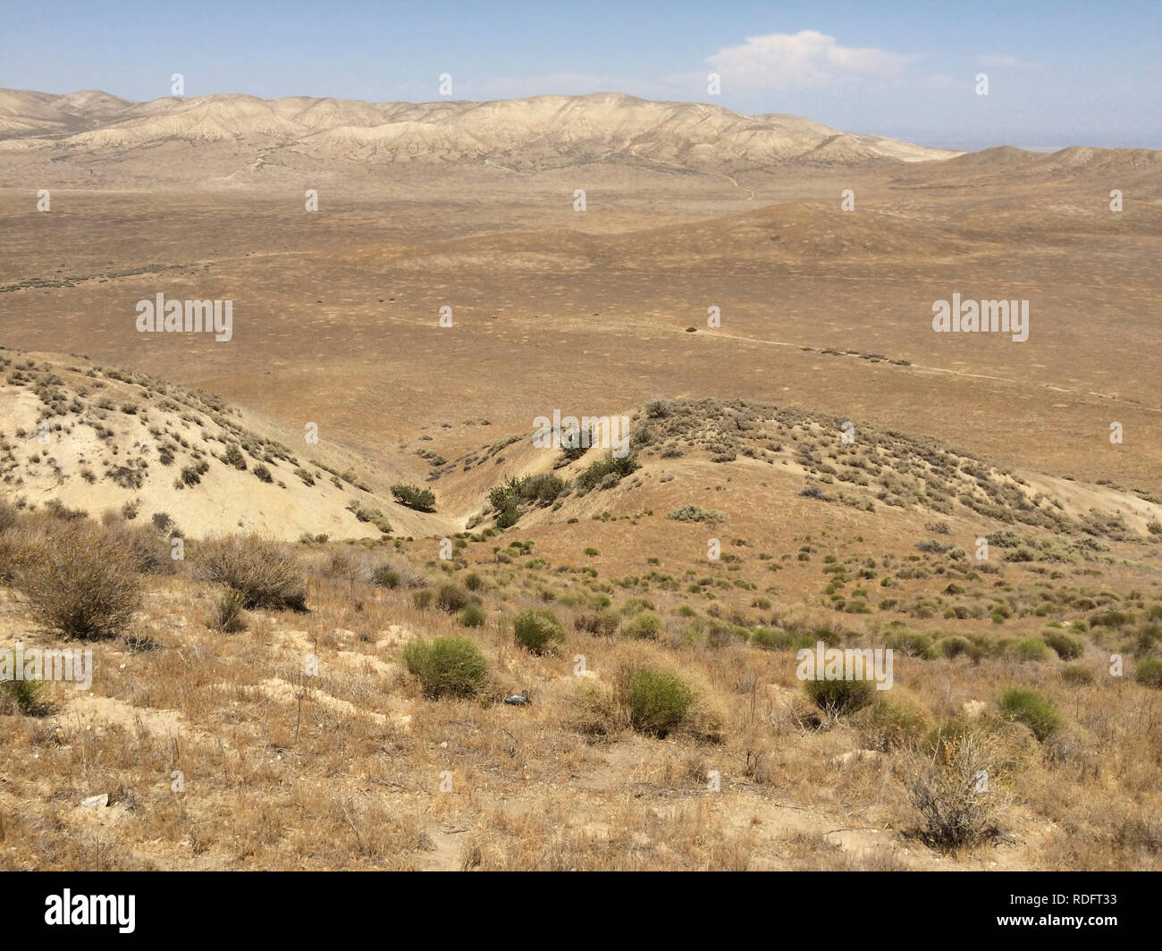 Paysage de Carrizo Plain National Monument - California USA Banque D'Images