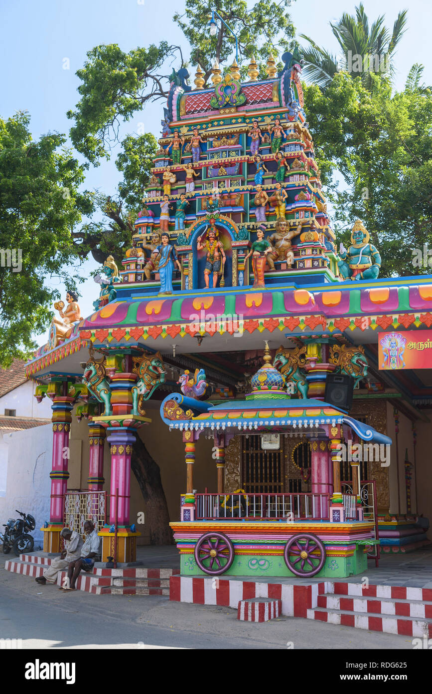 Temple Hindou, Tamil Nadu, Inde Banque D'Images