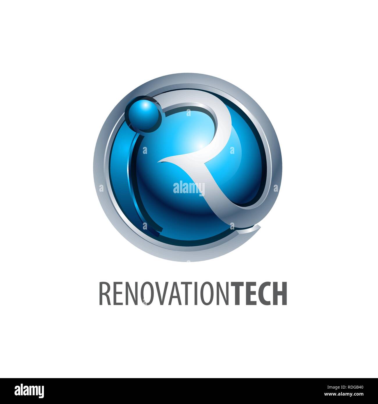 Logo de la sphère rénovation concept design. Modèle de graphique vectoriel de l'élément symbole Illustration de Vecteur