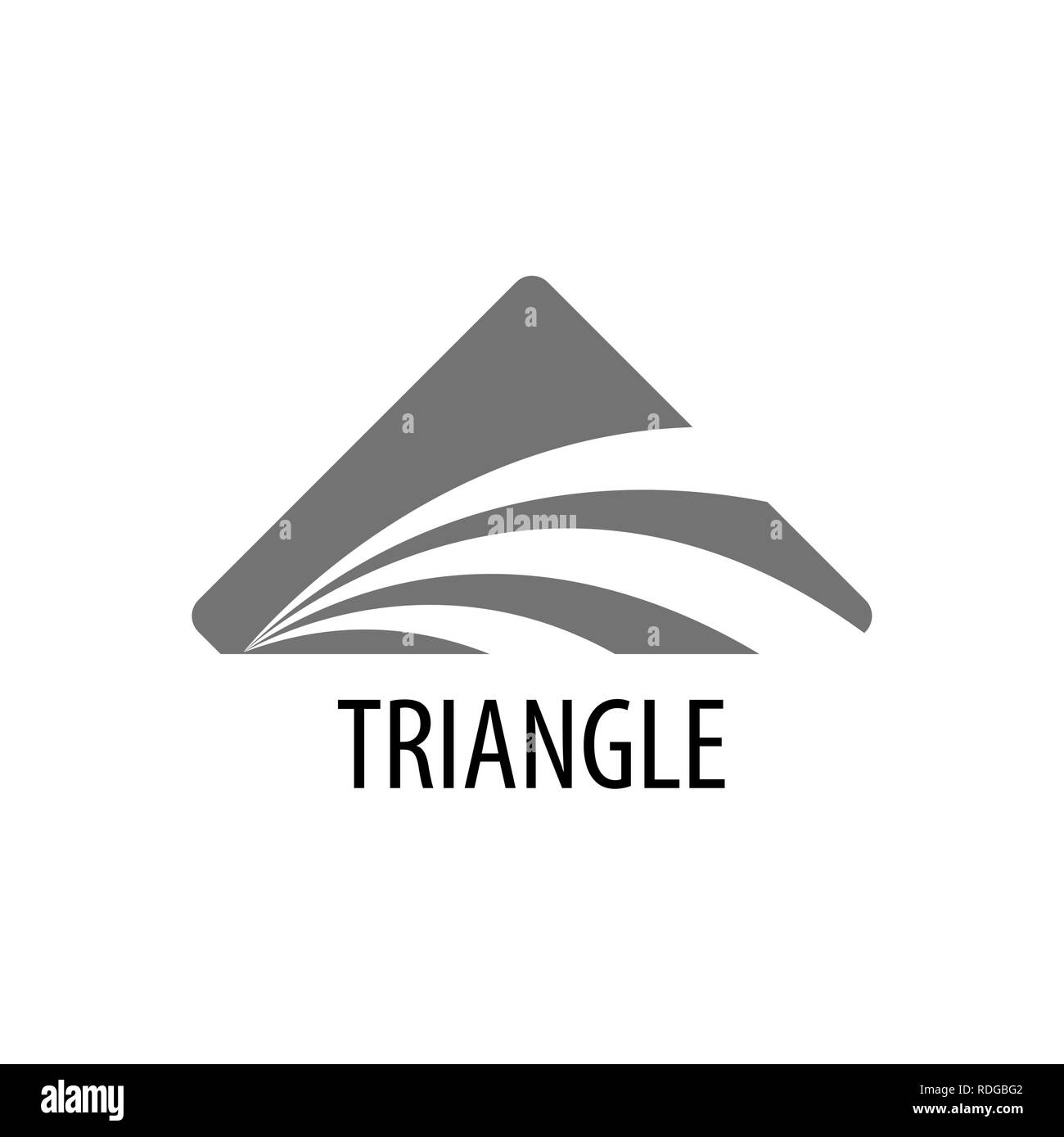 Logo triangle abstrait concept design. Modèle de graphique vectoriel de l'élément symbole Illustration de Vecteur