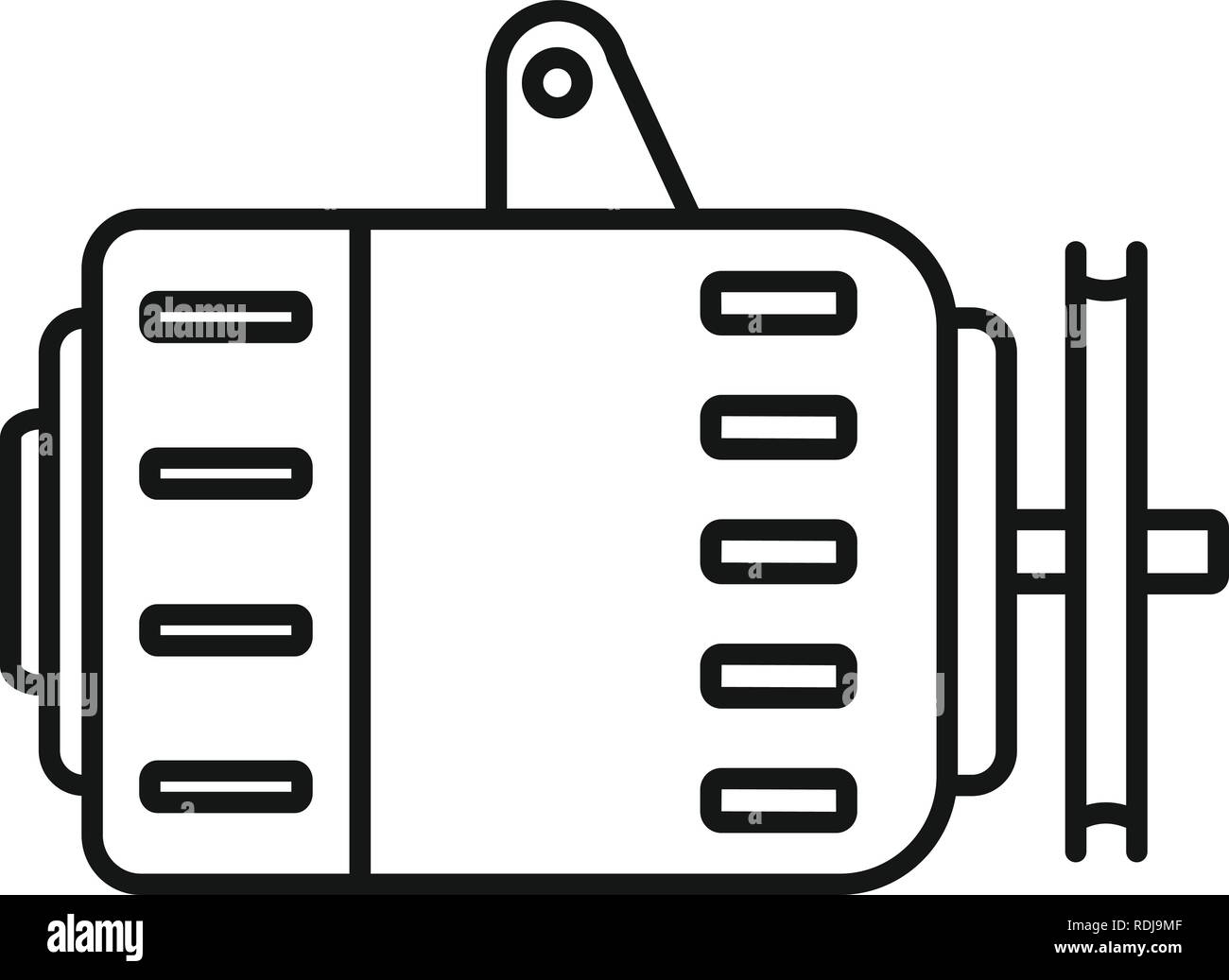 L'icône de l'alternateur de voiture. Aperçu de l'alternateur de voiture icône vecteur pour la conception web isolé sur fond blanc Illustration de Vecteur