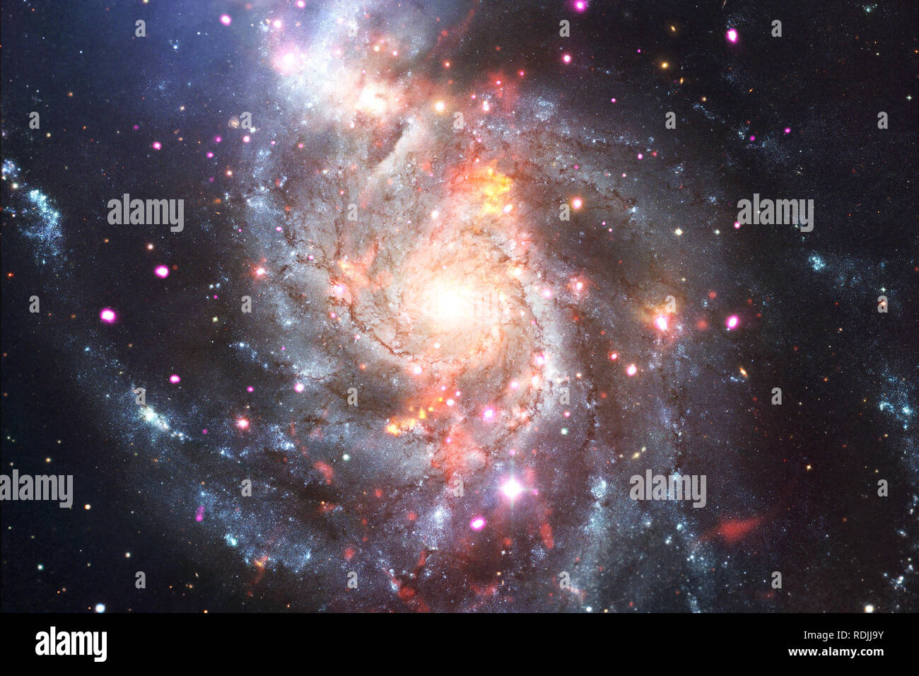 Magnifique de l'espace profond. Des milliards de galaxies dans l'univers. Éléments de cette image fournie par la NASA Banque D'Images