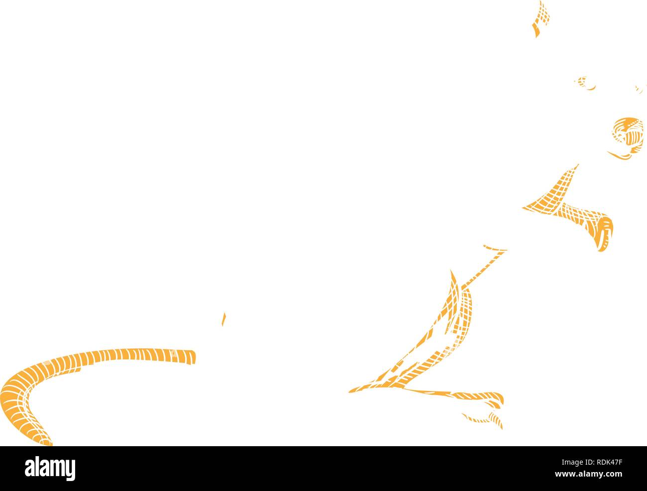 Style croquis dessin illustration d'un quokka, Chrysocyon brachyurus, un petit marsupial macropod indigènes de l'ouest de l'Australie sur blanc backgroun isolés Illustration de Vecteur