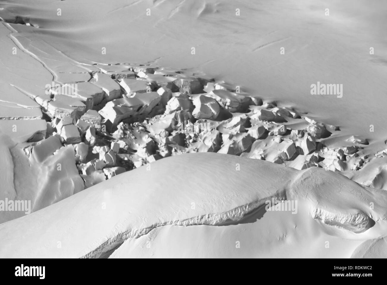 Un bureau d''excursions aériennes est l'un des plus spectaculaires des façons de voir le Mont McKinley, la gamme d'Alaska, et les glaciers environnants, Denali National Park Banque D'Images