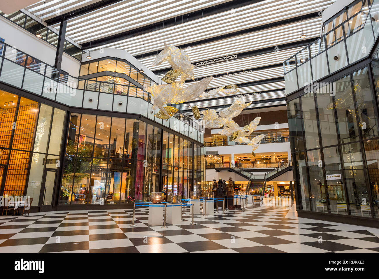 Bangkok, Thaïlande - 9 juin 2018 : l'intérieur de River City Centre commercial de Bangkok. Banque D'Images
