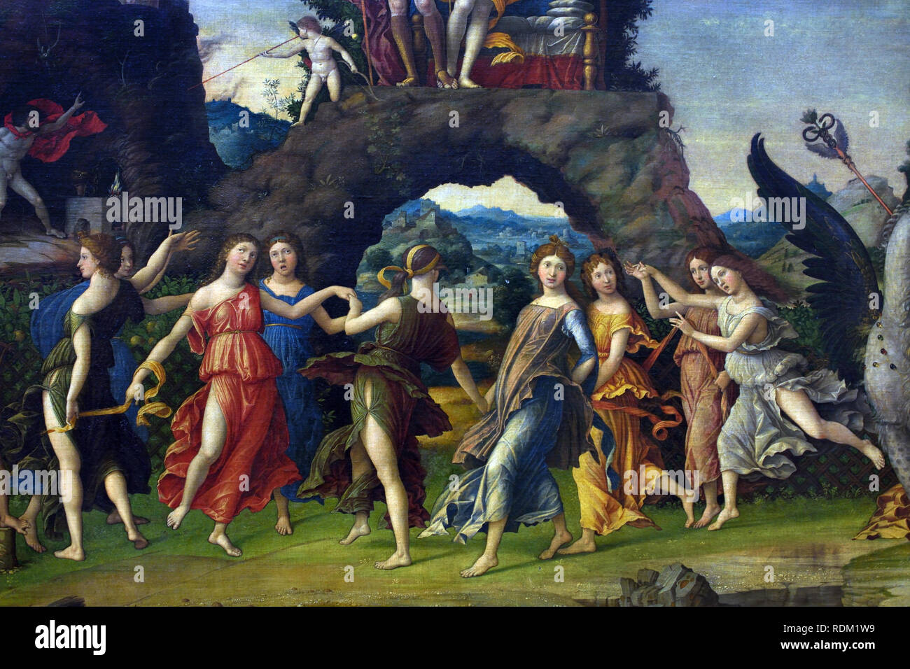 Mars et Vénus, connu sous le nom de Parnassus 1497 Andrea MANTEGNA 1431 - 1506 Italie Italien Banque D'Images