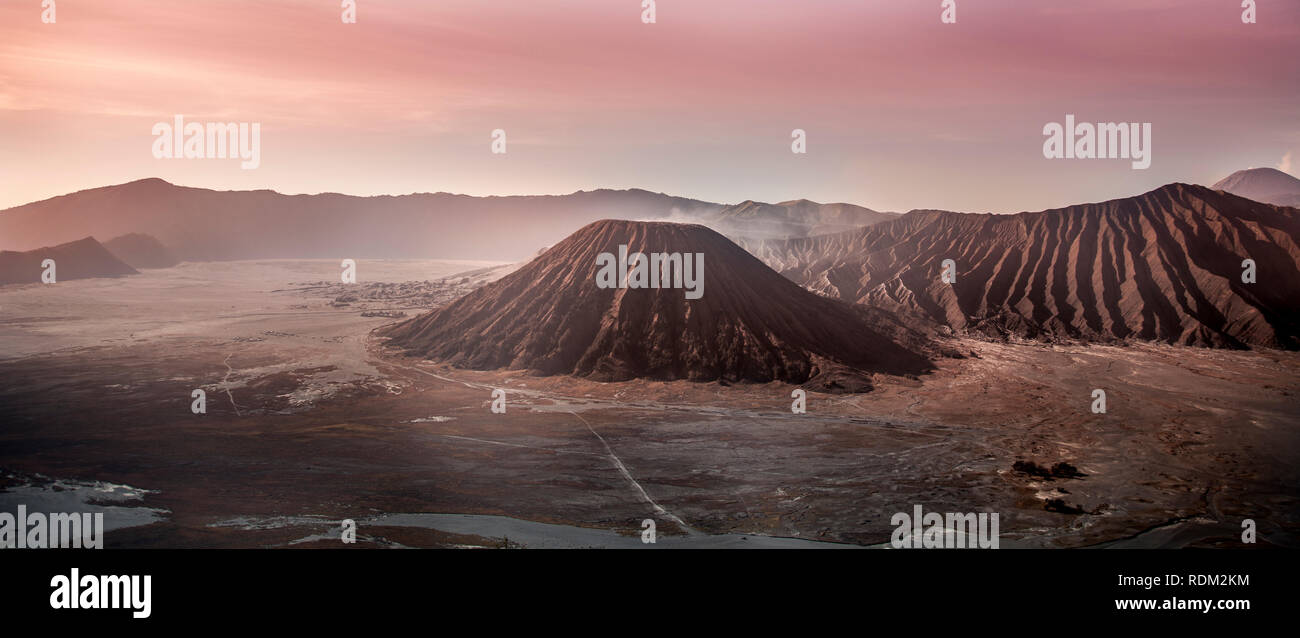 Volcan Bromo en la isla de Java, Indonésie Banque D'Images