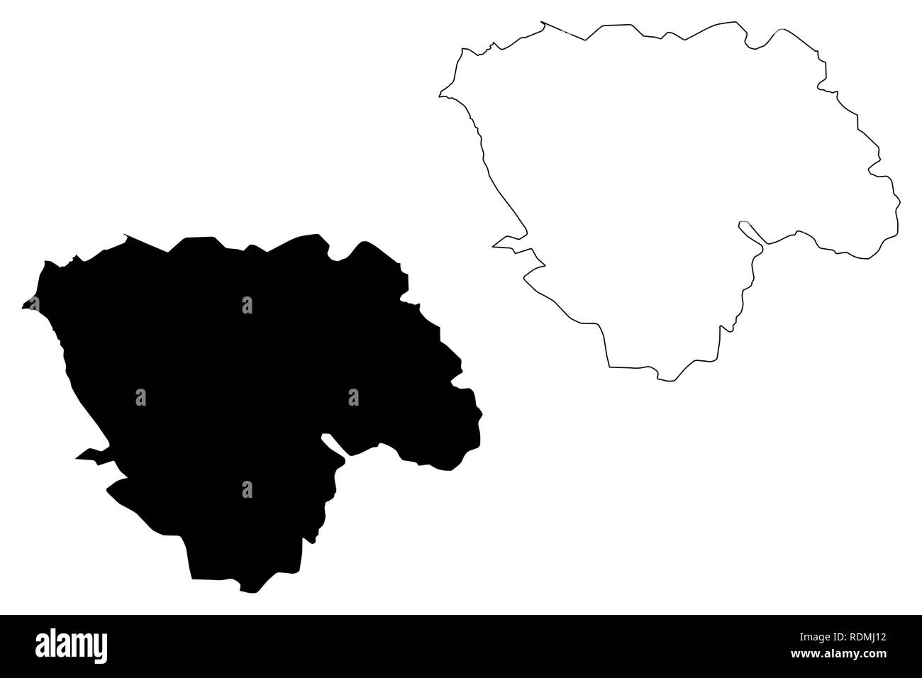 Province Tshopo (République démocratique du Congo, RD Congo, RDC, Congo-Kinshasa) map vector illustration, scribble sketch carte Tshopo Illustration de Vecteur