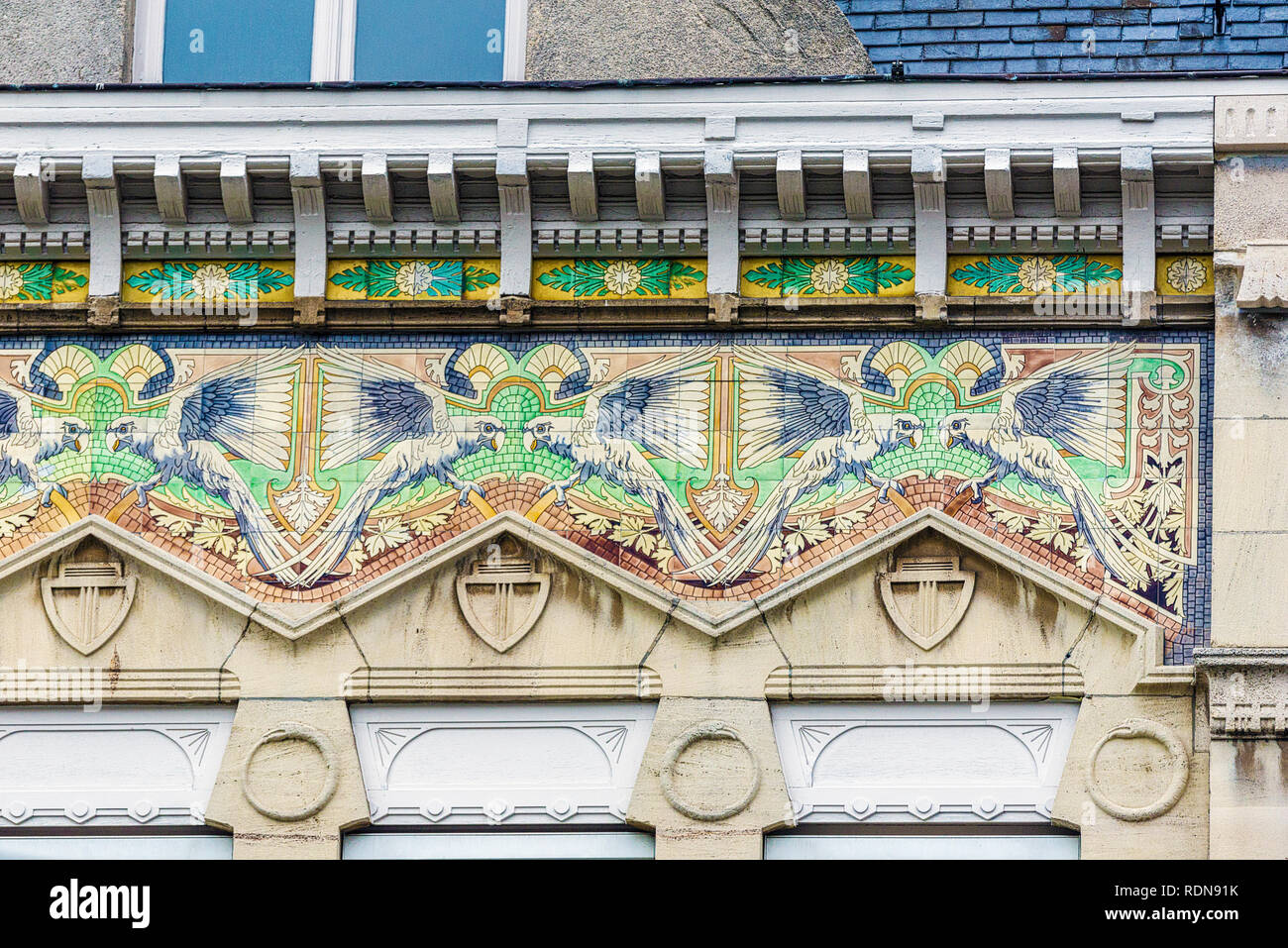 Rénové façade de la Société Zoologique royale d'Anvers, Belgique Banque D'Images