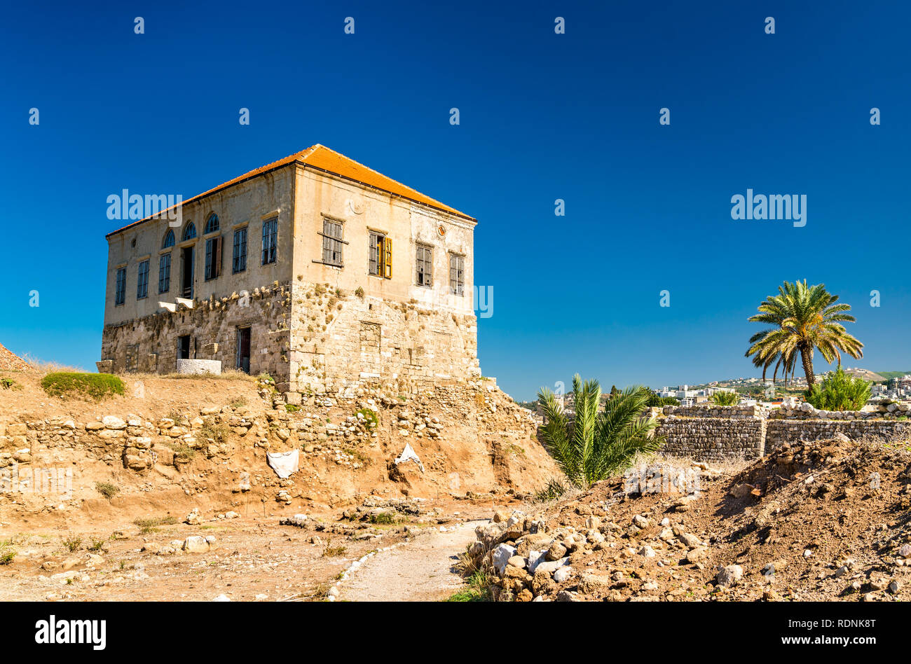 Maison El-Houssami Othman à Byblos, Liban Banque D'Images