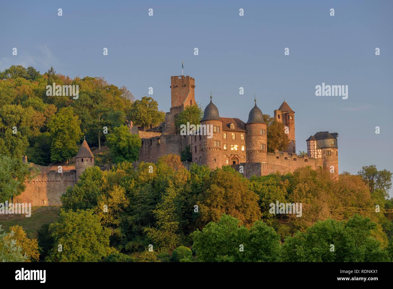 Château de Wertheim, Kreuzwertheim, Bade-Wurtemberg, Allemagne Banque D'Images