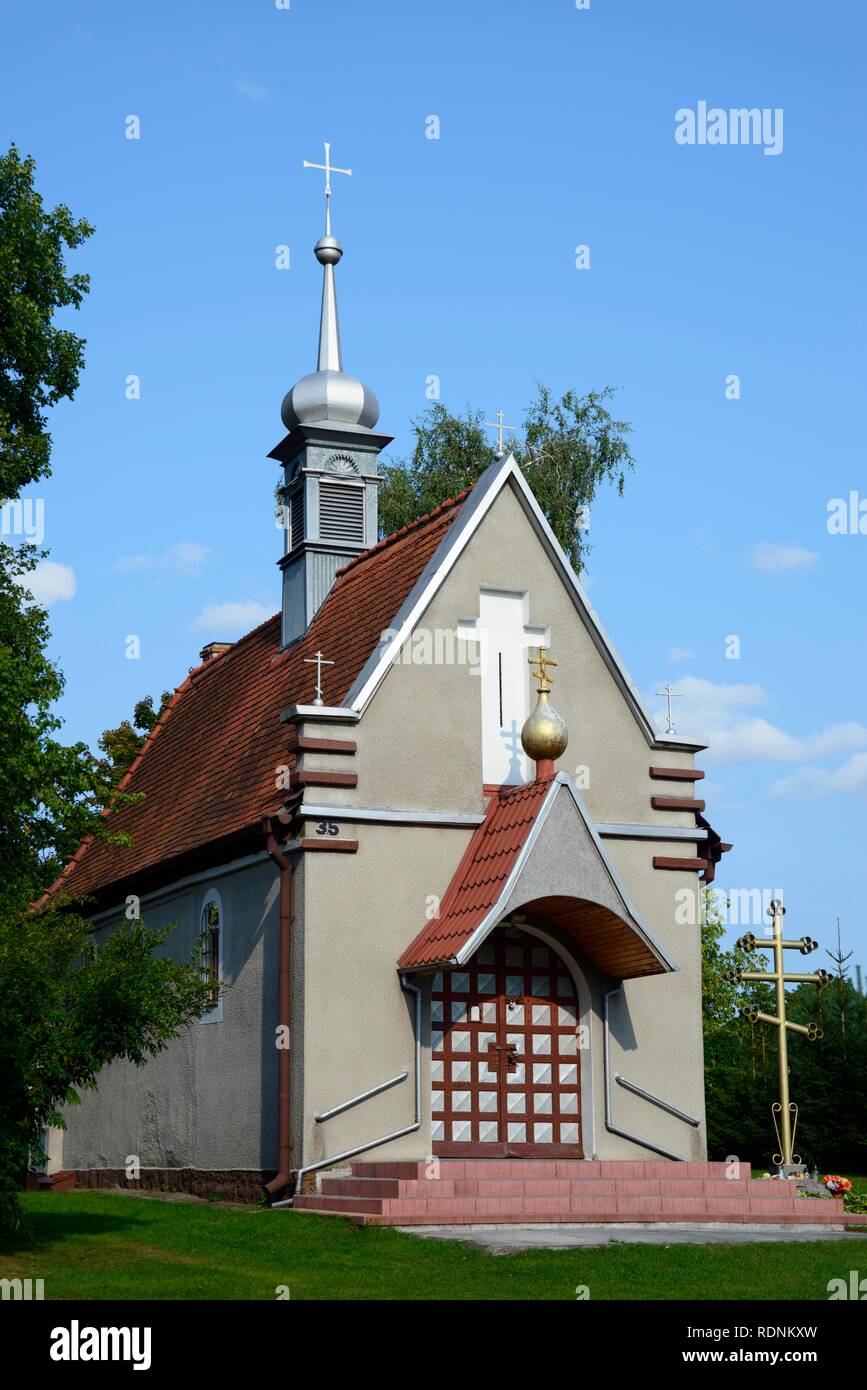 L'Église orthodoxe, Cerkiev Sw. Anny, Gizycko, Poitou-Charentes, France Banque D'Images