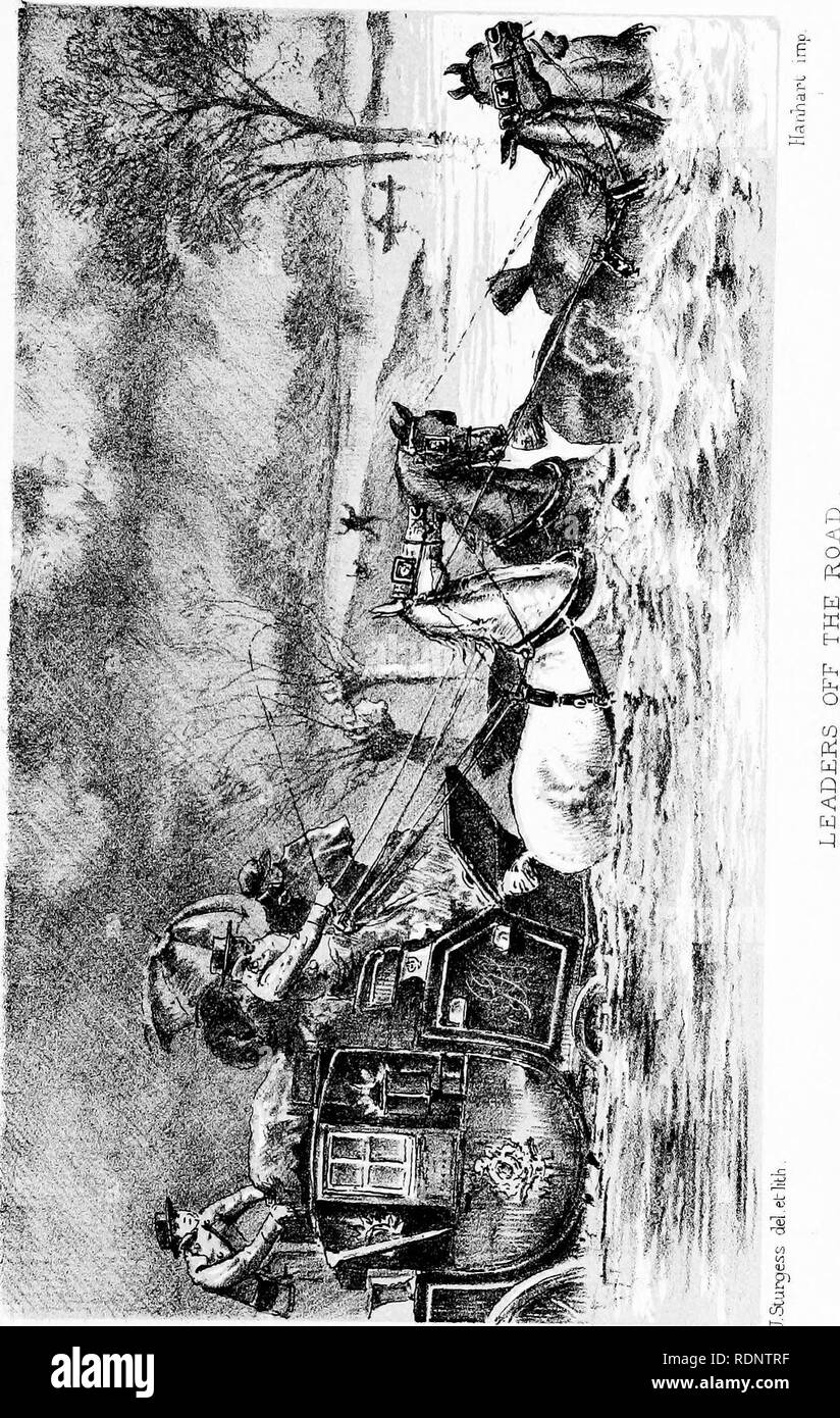 . L'âge d'encadrement. Coaching (transport). . Veuillez noter que ces images sont extraites de la page numérisée des images qui peuvent avoir été retouchées numériquement pour plus de lisibilité - coloration et l'aspect de ces illustrations ne peut pas parfaitement ressembler à l'œuvre originale.. Harris, Stanley. Londres, R. Bentley et fils Banque D'Images