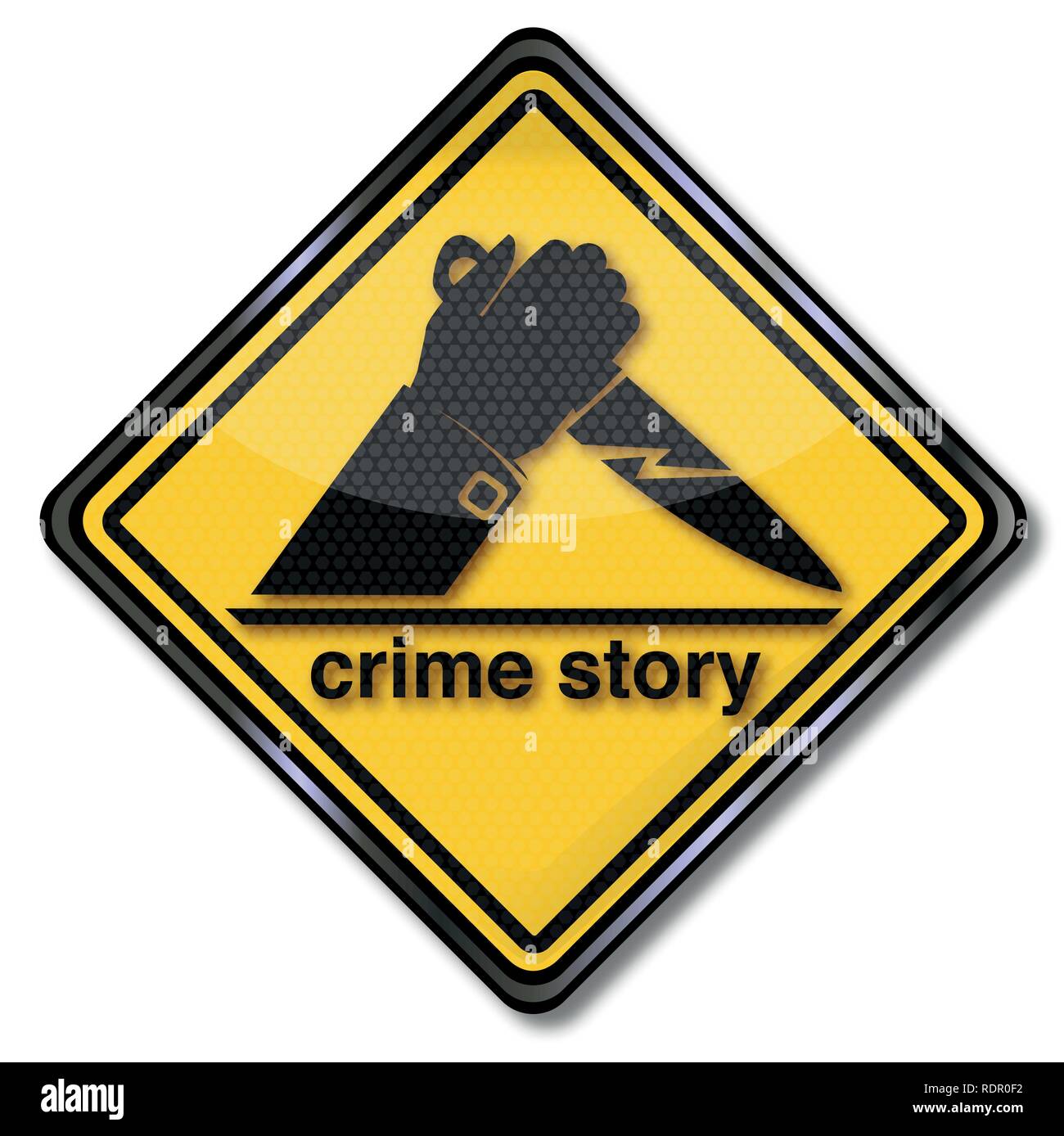 Histoire du crime et de la police story Illustration de Vecteur
