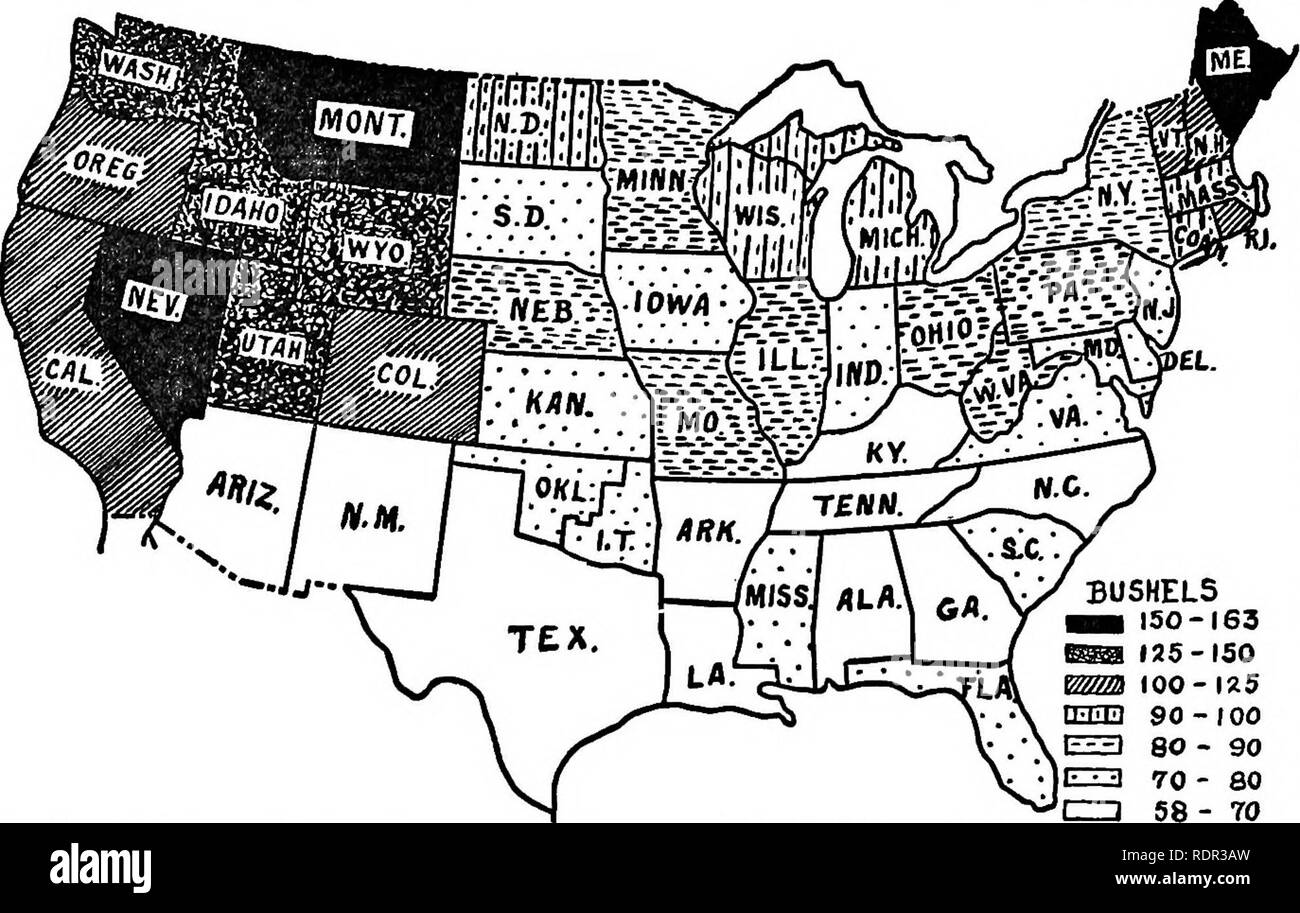 . Cyclopedia de cultures agricoles, une étude des cultures populaires et des méthodes de récolte aux États-Unis et au Canada ;. Produits agricoles ; l'Agriculture. Fig. 746. Hg. 745. Les pommes de terre. Pour afficher le rendement réel en boisseaux par membres. par les provinces en 1901 était le suivant : l'Ontario, 20 042 258 ; Québec, 17 135 739 ; l'Île du Prince Édouard, 4 986 633 4 649 059 au Nouveau-Brunswick, en Nouvelle-Écosse, au Manitoba, 1 920 794 4 394 413 ; ; les territoires, 1 277 793 ; la Colombie-Britannique, 955 946. La culture. Sol sol.- âThe habituellement considéré comme meilleur est une profonde, moelleux, de terreau, bien que les cultures sont soulevées sur les sols plus lourds ou plus légers, à condition qu'e Banque D'Images