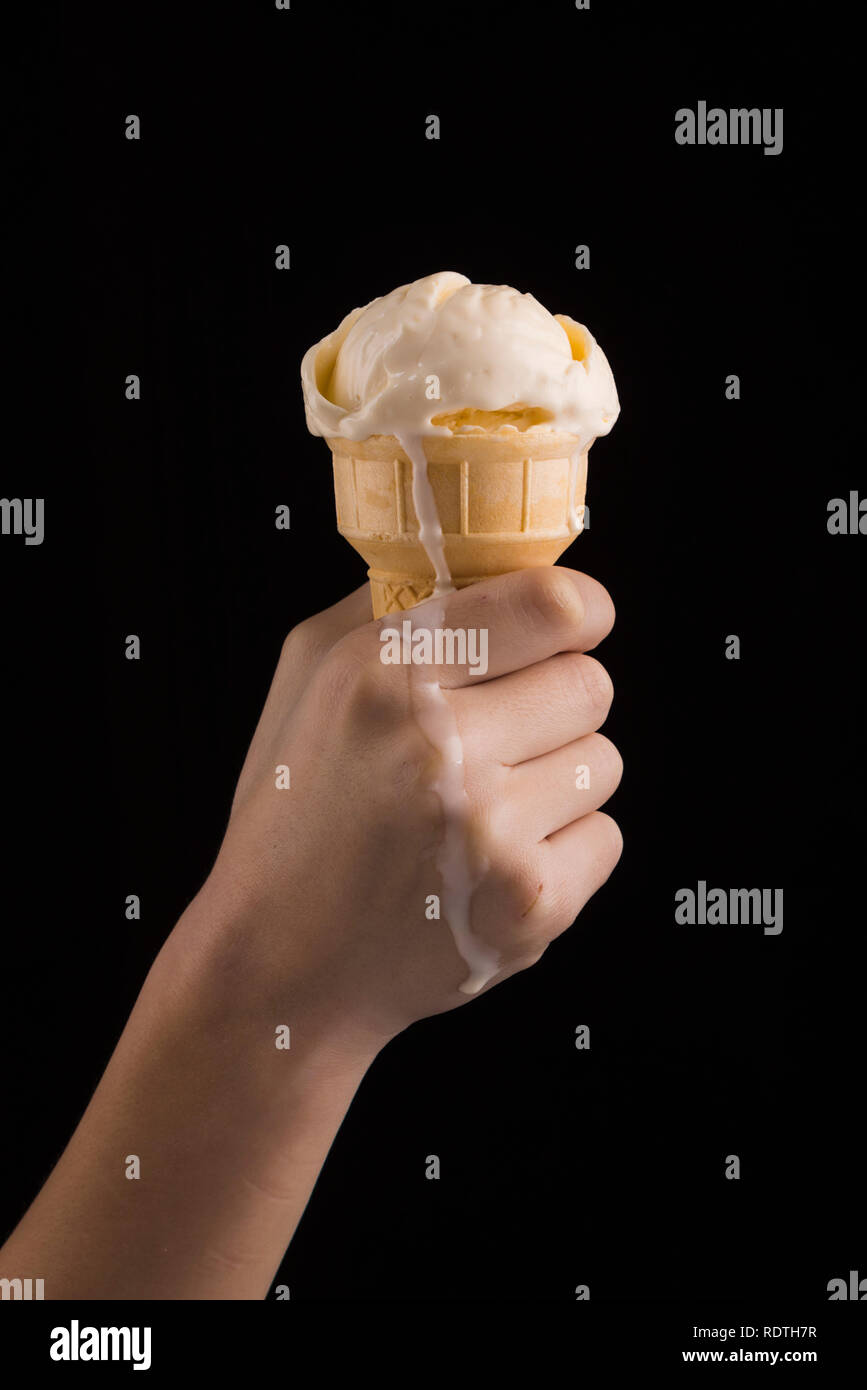 Manger un de glace Banque de photographies et d’images à haute