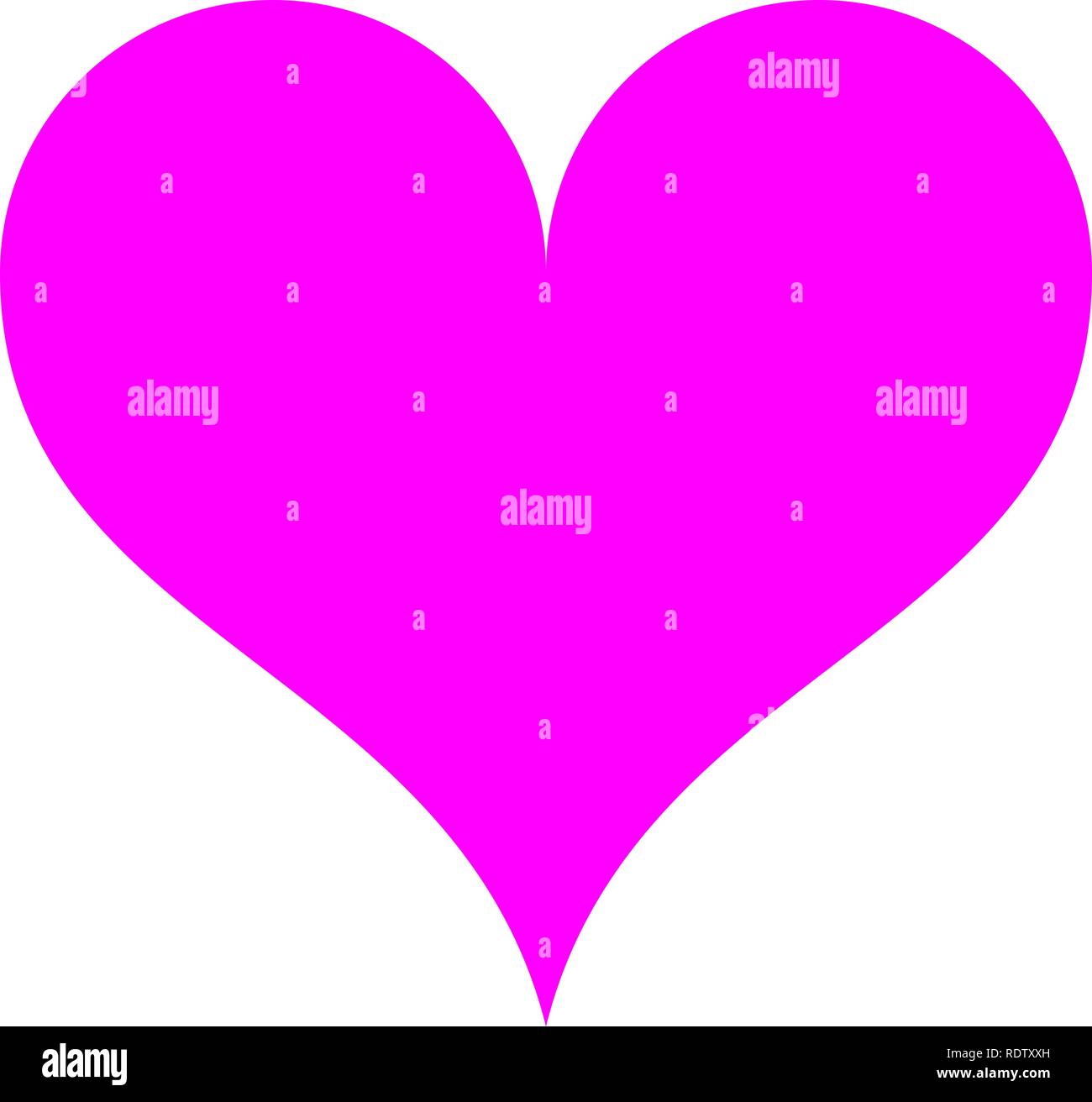 L'icône du symbole du cœur - pourpre simple, isolée - vector illustration Illustration de Vecteur