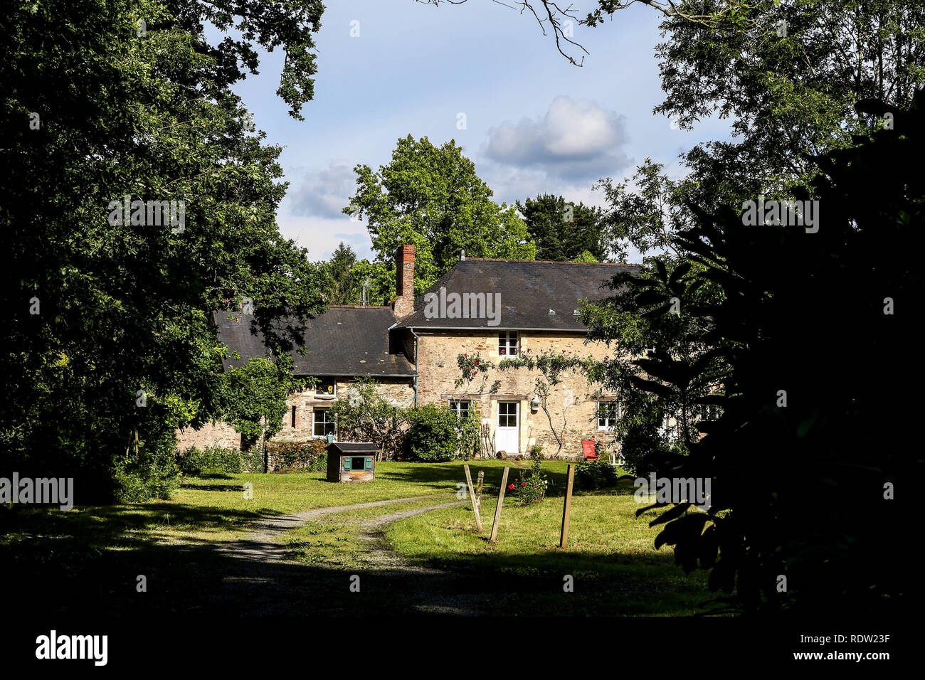 Vie domicile des personnes naturelles à Nantes, France. Banque D'Images