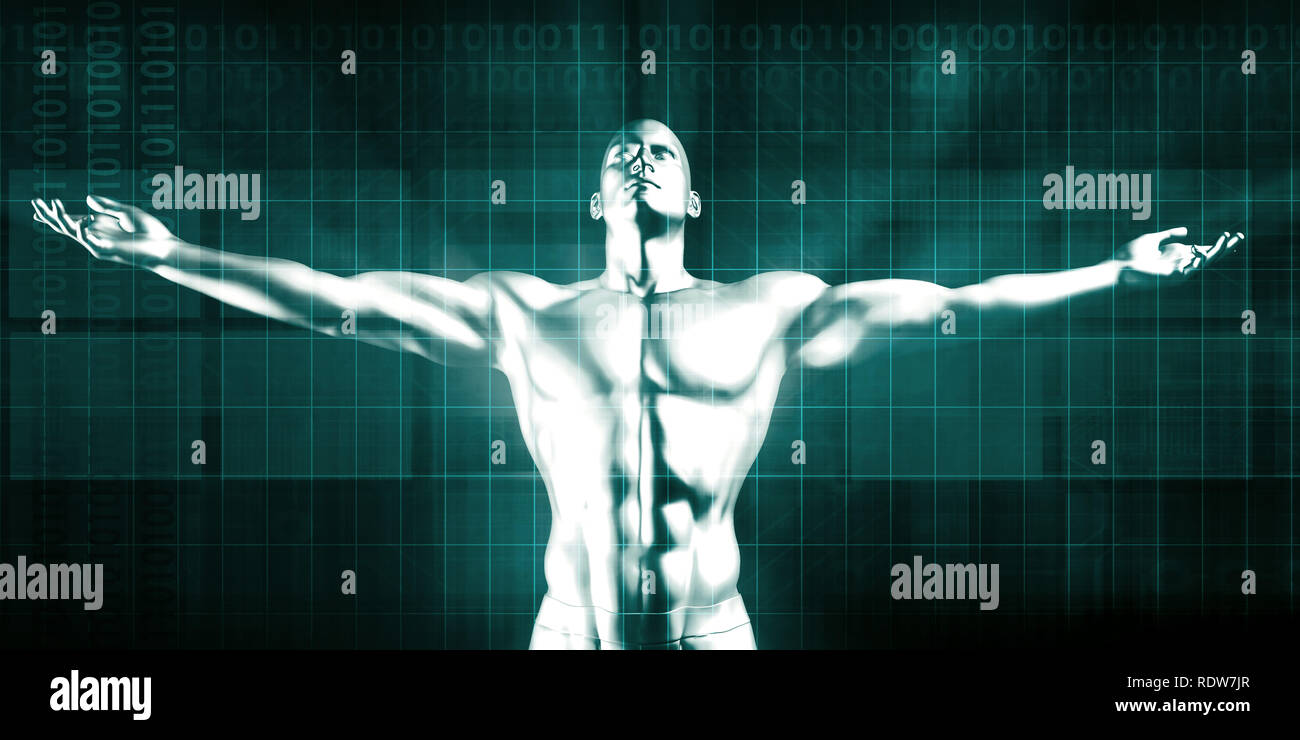 L'avancement de la technologie avec les découvertes et les idées Banque D'Images