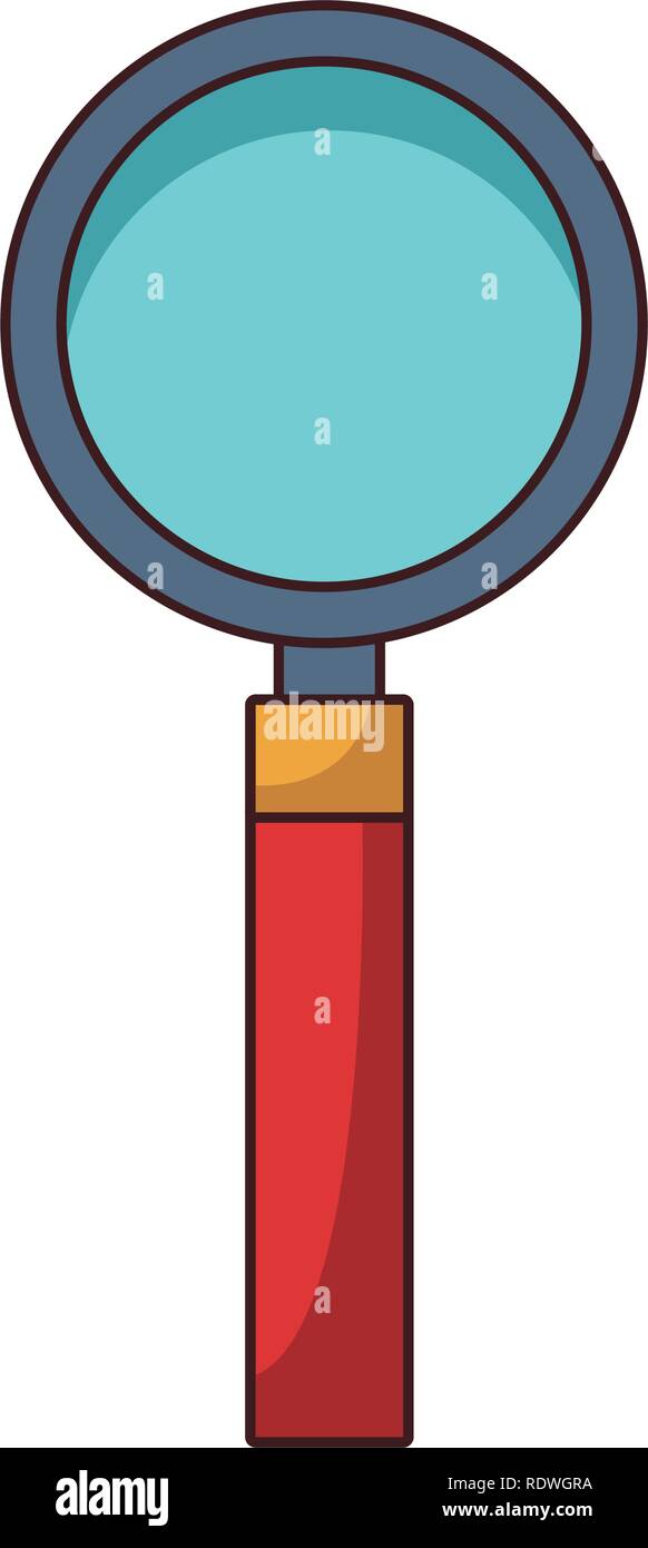 Caricature de loupe Illustration de Vecteur