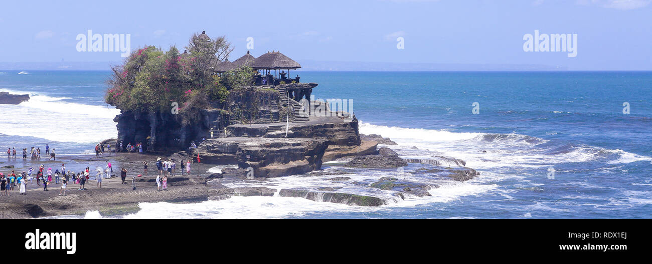 Temple Hindou de l'Indonésie sur la petite île de l'océan Indien Banque D'Images