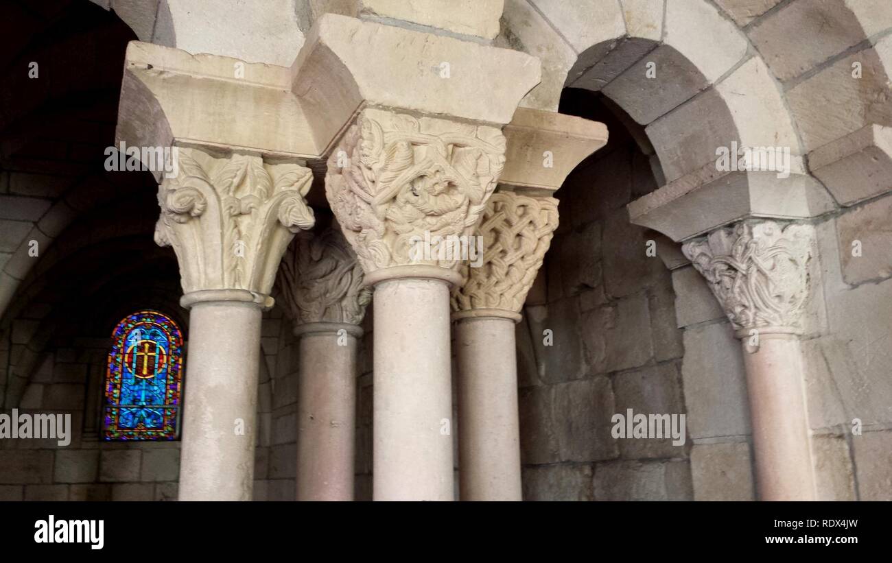 Arcade - ancien monastère espagnol - Saint Bernard de Clairvaux Eglise, Floride - 20150110131749. Banque D'Images