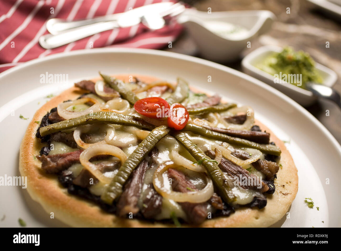 Style mexicain Pizza Banque D'Images