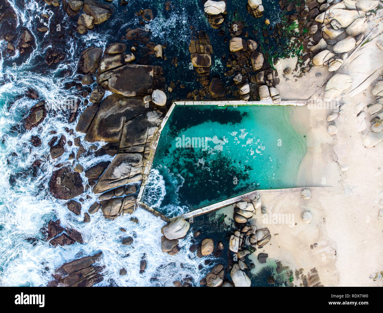 Maiden's Cove, Afrique du bassin de marée beachlife Banque D'Images