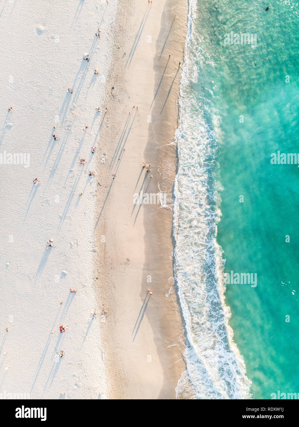 La plage de Camps Bay photo aérienne de l'Afrique du Sud Banque D'Images