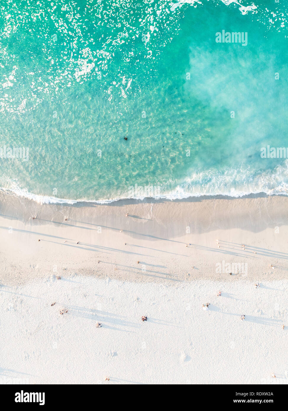 La plage de Camps Bay photo aérienne de l'Afrique du Sud Banque D'Images