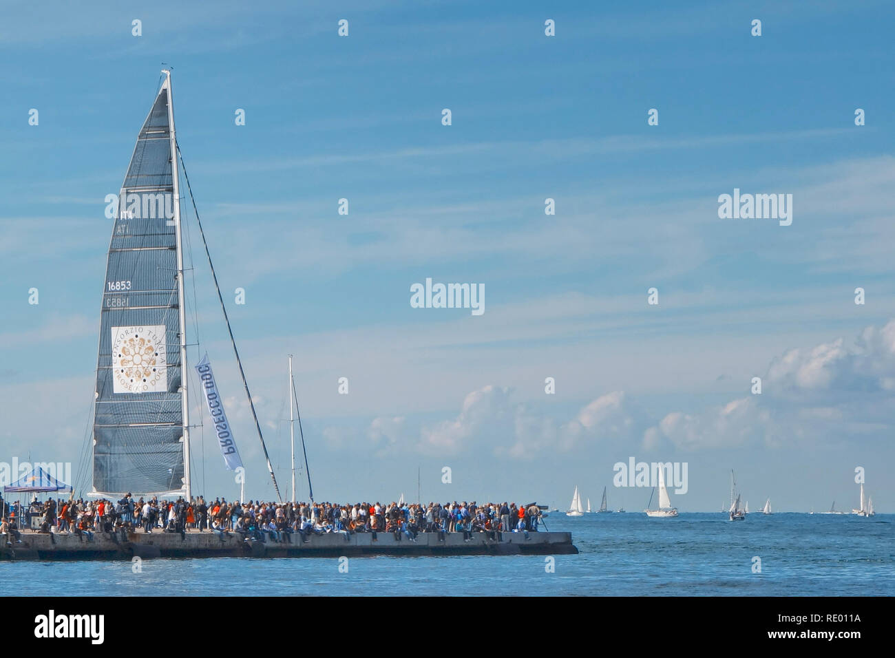 Trieste. La régate Barcolana. Boat Race. Banque D'Images