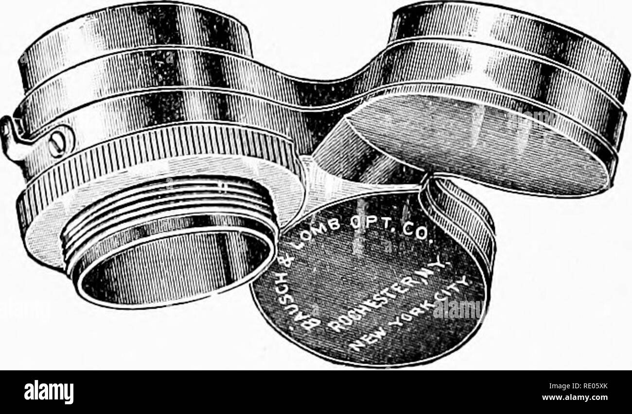 . Le microscope ; une introduction aux méthodes microscopiques et à l'histologie. Les microscopes. Fig. 36. Barrette nasale ou triple revol- ver de modifier rapidement les objectifs. (L'objectif de Spencer Co.) Fig. 36a. Nez Triple-pièces ou re- volver de modifier rapidement les objectifs. ( Le Bausch &AMP ; Lomb Optical Co.). Veuillez noter que ces images sont extraites de la page numérisée des images qui peuvent avoir été retouchées numériquement pour plus de lisibilité - coloration et l'aspect de ces illustrations ne peut pas parfaitement ressembler à l'œuvre originale.. Gage, Simon Henry, 1851-1944. Ithaca, N. Y. Comstock Publishing Company Banque D'Images