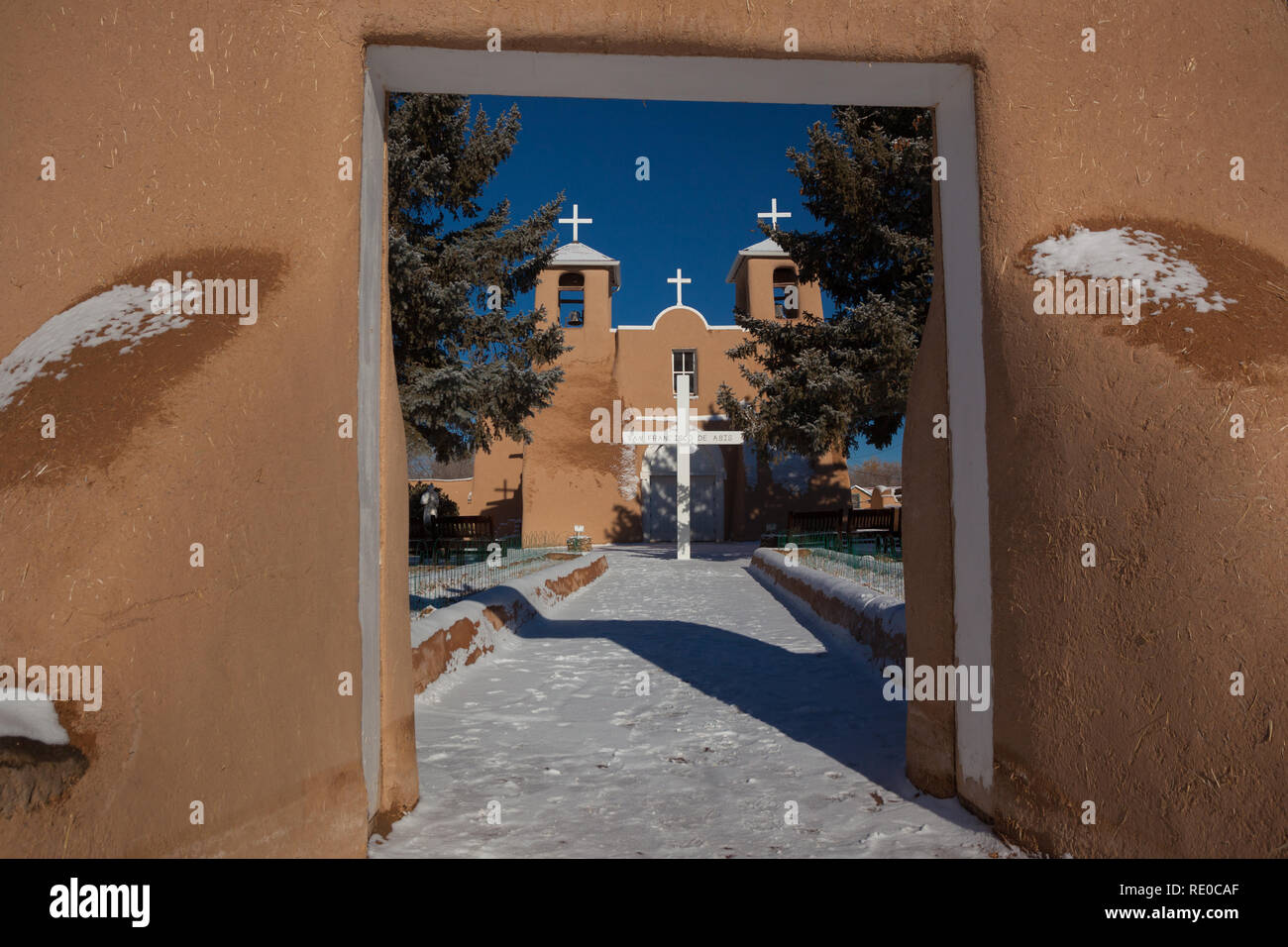 Ranchos de Taos, Taos County, Nouveau Mexique, USA Banque D'Images