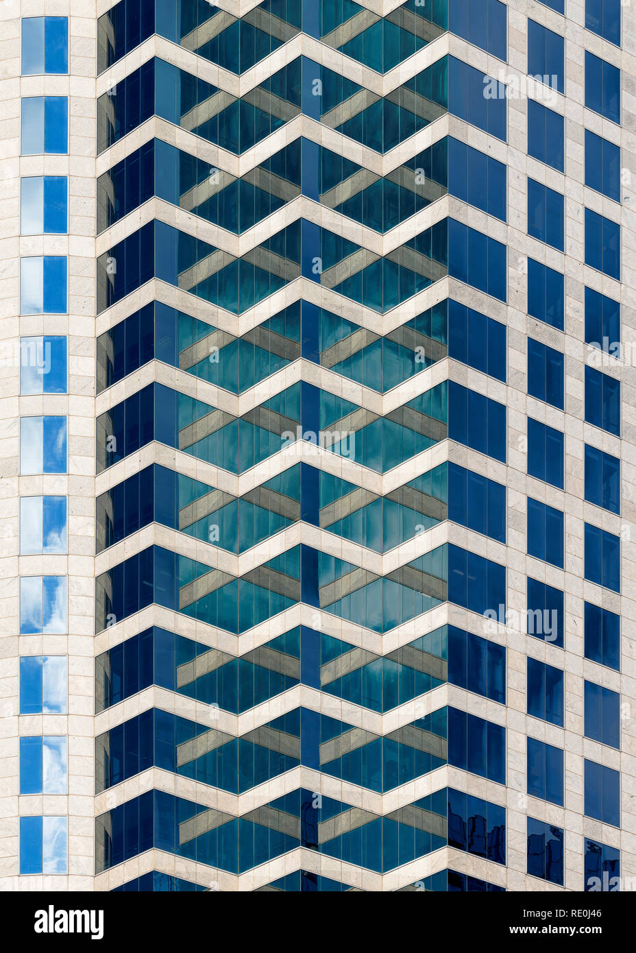 Résumé de l'architecture des régions Bank Building au centre-ville de Tampa, en Floride Banque D'Images