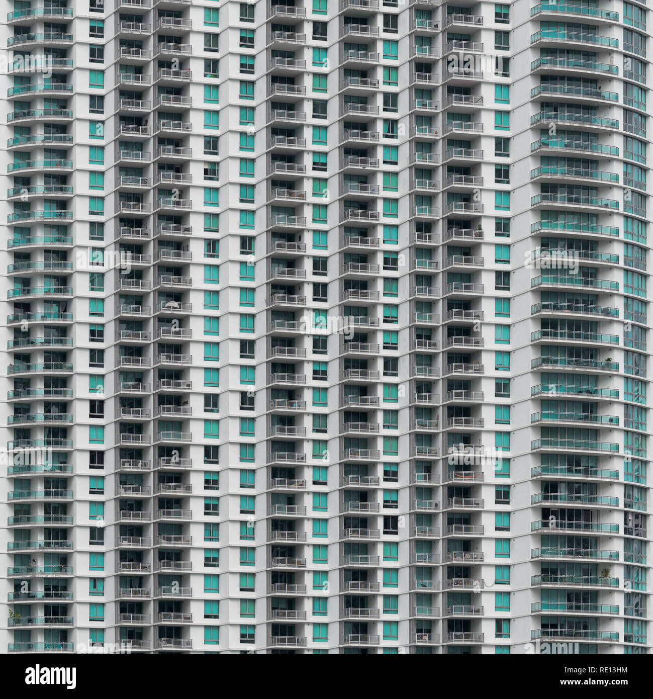 Immeuble en copropriété libre dans le centre-ville de Miami, Floride Banque D'Images