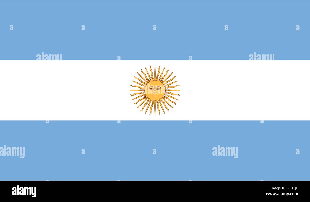 Drapeau de l'Argentine d'illustration vectorielle Illustration de Vecteur