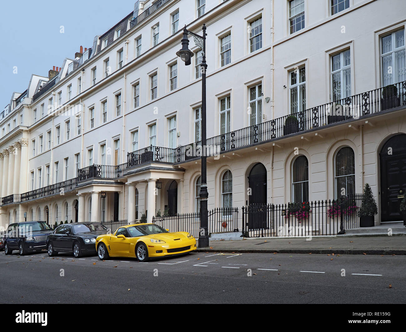 Cher townhouses, Londres Belgravia Banque D'Images