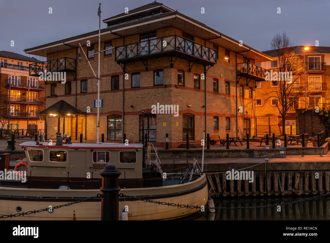 Le Cruising Association siège dans Limehouse Marina, East London Banque D'Images