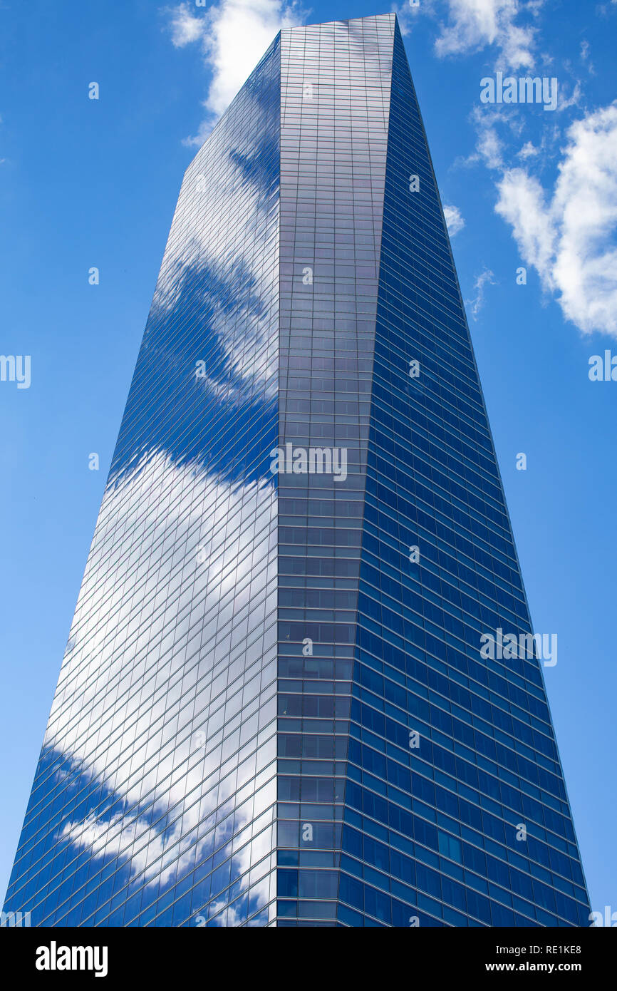 Glas tower Madrid Banque D'Images