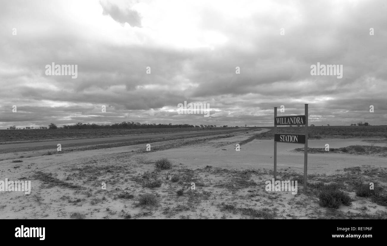 La station de Willandra, New South Wales, Australie Banque D'Images