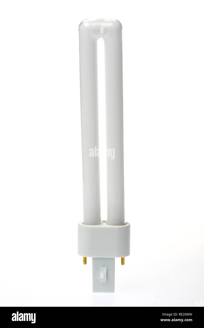 Ampoule à économie d'énergie, lampe fluorescente compacte Banque D'Images