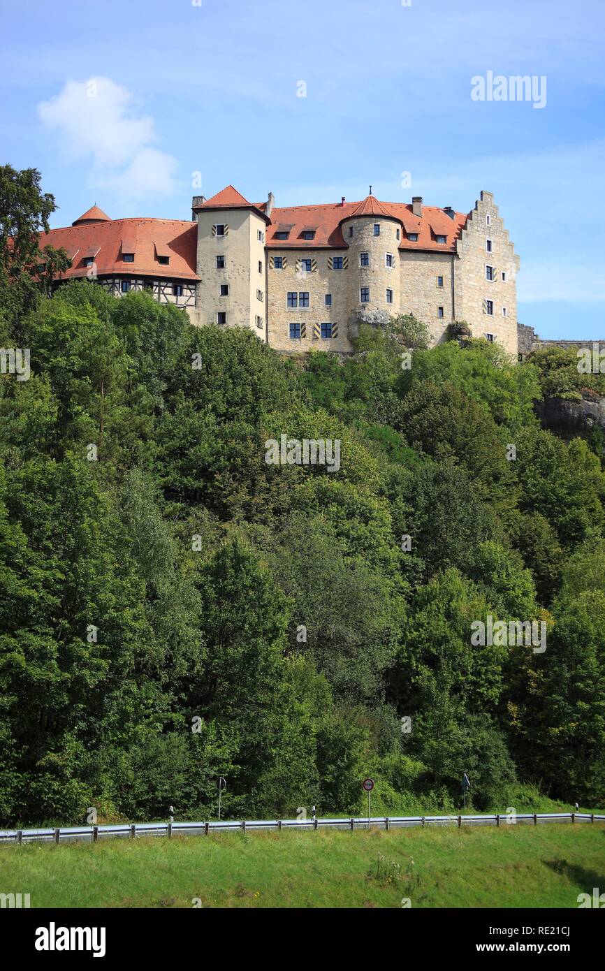 Burg Rabenstein Château à Ahorntal en Suisse franconienne, district de Bayreuth, Haute-Franconie Banque D'Images