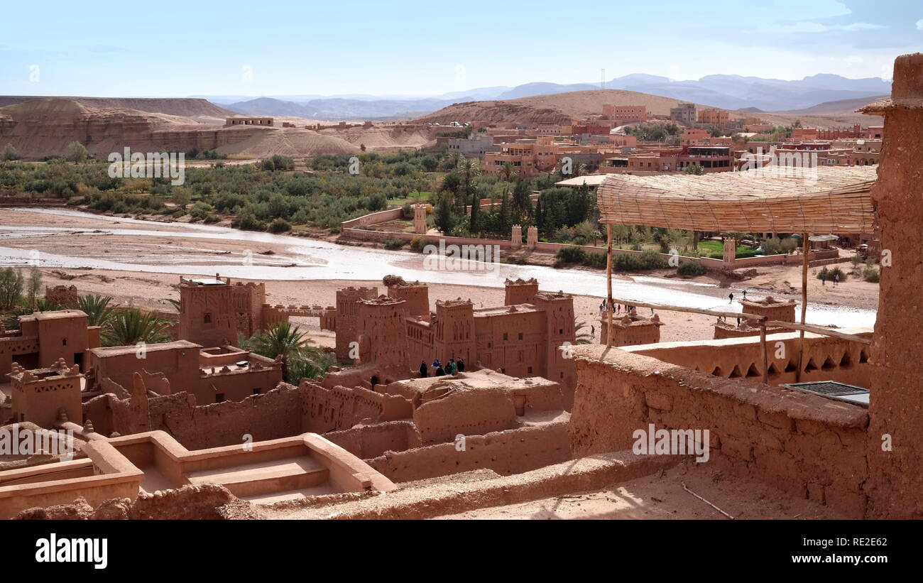 Marokko, Berberstadt Ouarzazate 2018 Banque D'Images
