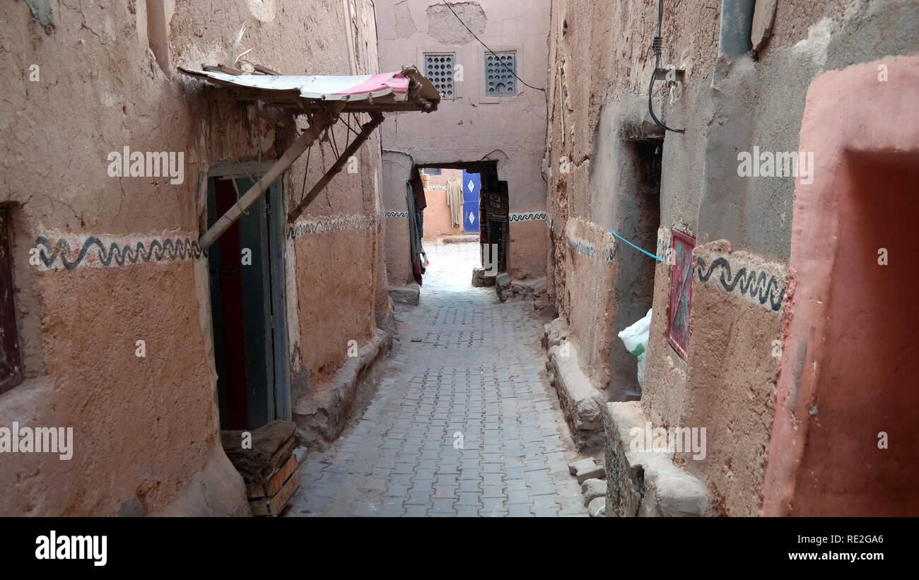 Marokko, Berberstadt Ouarzazate 2018 Banque D'Images