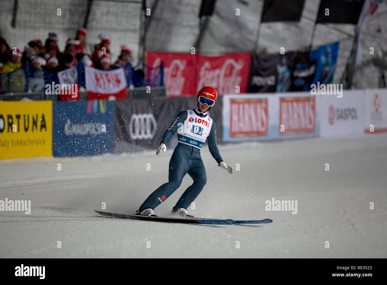 Zakopane, Pologne. 19Th Jul 2019. Zakopane, Espagne. 19Th Jul 2019. Un sauteur à ski allemand, Stephan Leyhe vu en action au cours de l'équipe concurrence de la SIF HS-134 Coupe du monde de saut à ski à Zakopane. Credit : SOPA/Alamy Images Limited Live News Crédit : SOPA/Alamy Images Limited Live News Banque D'Images