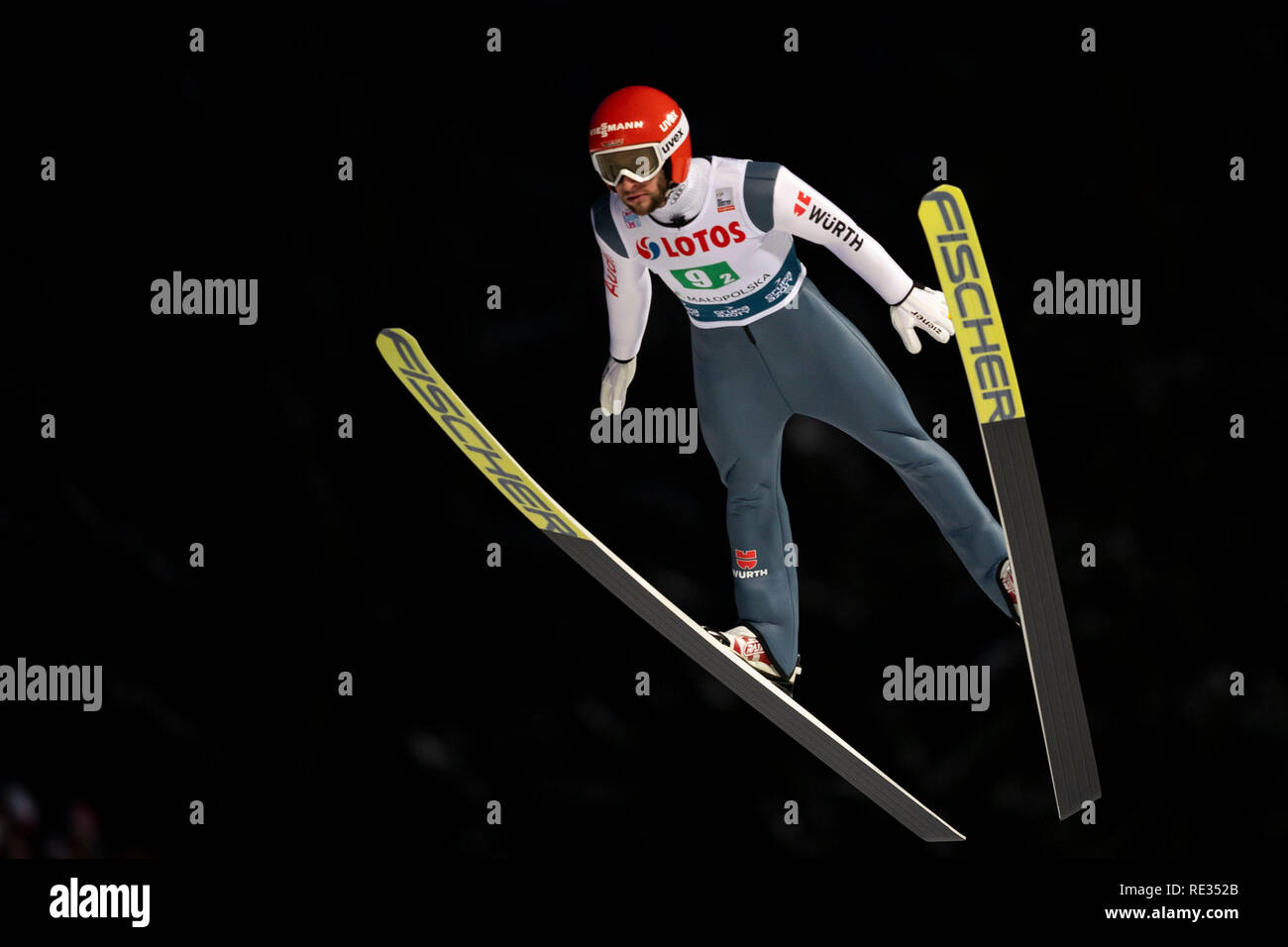 Zakopane, Pologne. 19Th Jul 2019. Zakopane, Espagne. 19Th Jul 2019. Un sauteur à ski allemand, Markus Eisenbichler, vu en action au cours de l'équipe concurrence de la SIF HS-134 Coupe du monde de saut à ski Zakopane. Credit : SOPA/Alamy Images Limited Live News Crédit : SOPA/Alamy Images Limited Live News Banque D'Images