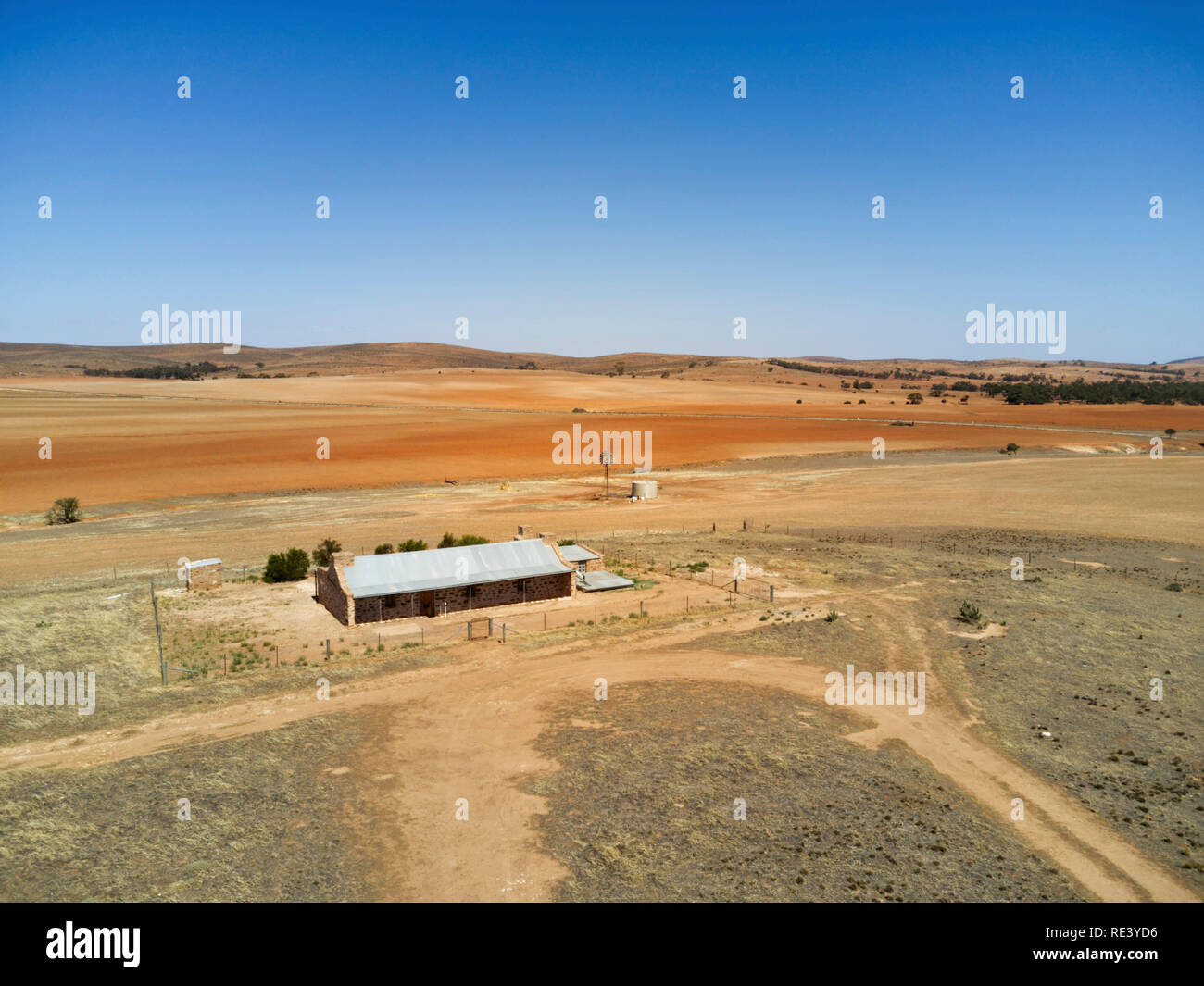 Le lieu de naissance et de la famille accueil de sir Hubert Wilkins 'Netfield' Bryan East South Australia Banque D'Images